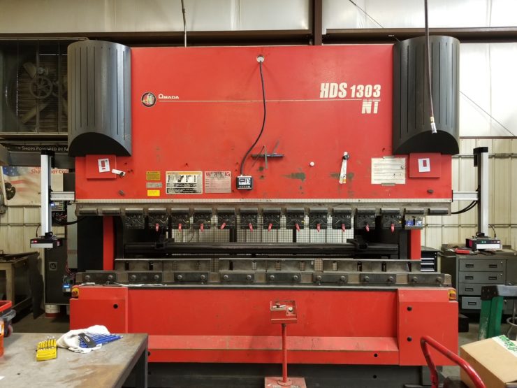 Amada HDS press brake with Sentinel Plus Automatic guarding system
